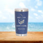 Personalized Lifeguard Keep Calm and Swim Faster Travel Tumbler - Laser Engraved