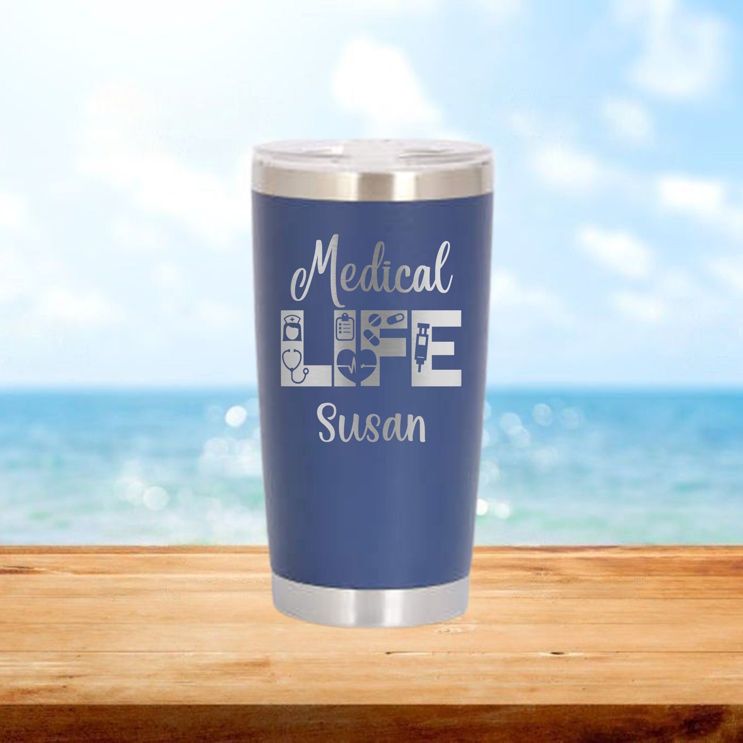 Personalized Medical Assistant Life Travel Tumbler - Laser Engraved