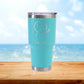 Personalized Middle Finger Travel Tumbler - Laser Engraved