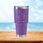 Personalized Nail Middle Finger Travel Tumbler - Laser Engraved