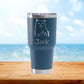 Personalized Cat Middle Fingers Travel Tumbler - Laser Engraved