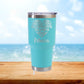 Personalized Occupational Therapist Heart Travel Tumbler - Laser Engraved