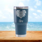 Personalized Paramedic Heart Travel Tumbler - Laser Engraved