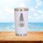 Personalized Cheer Split Monogram Travel Tumbler - Laser Engraved