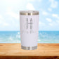 Personalized Teacher Monogram Travel Tumbler - Laser Engraved