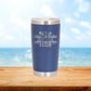 Personalized Artist Monogram Travel Tumbler - Laser Engraved