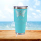 Personalized Cancer Butterfly Travel Tumbler - Laser Engraved