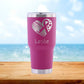 Personalized Cancer Travel Tumbler - Laser Engraved