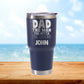 Personalized The Man, The Myth, The Legend Dad Travel Tumbler - Laser Engraved