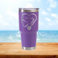 Personalized Medical Assistant Stethoscope Heart Travel Tumbler - Laser Engraved