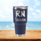 Personalized Nurse Title and Name Travel Tumbler - Laser Engraved