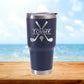 Personalized Golf Split Monogram Travel Tumbler - Laser Engraved