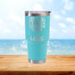 Personalized School Secretary Heart Travel Tumbler - Laser Engraved