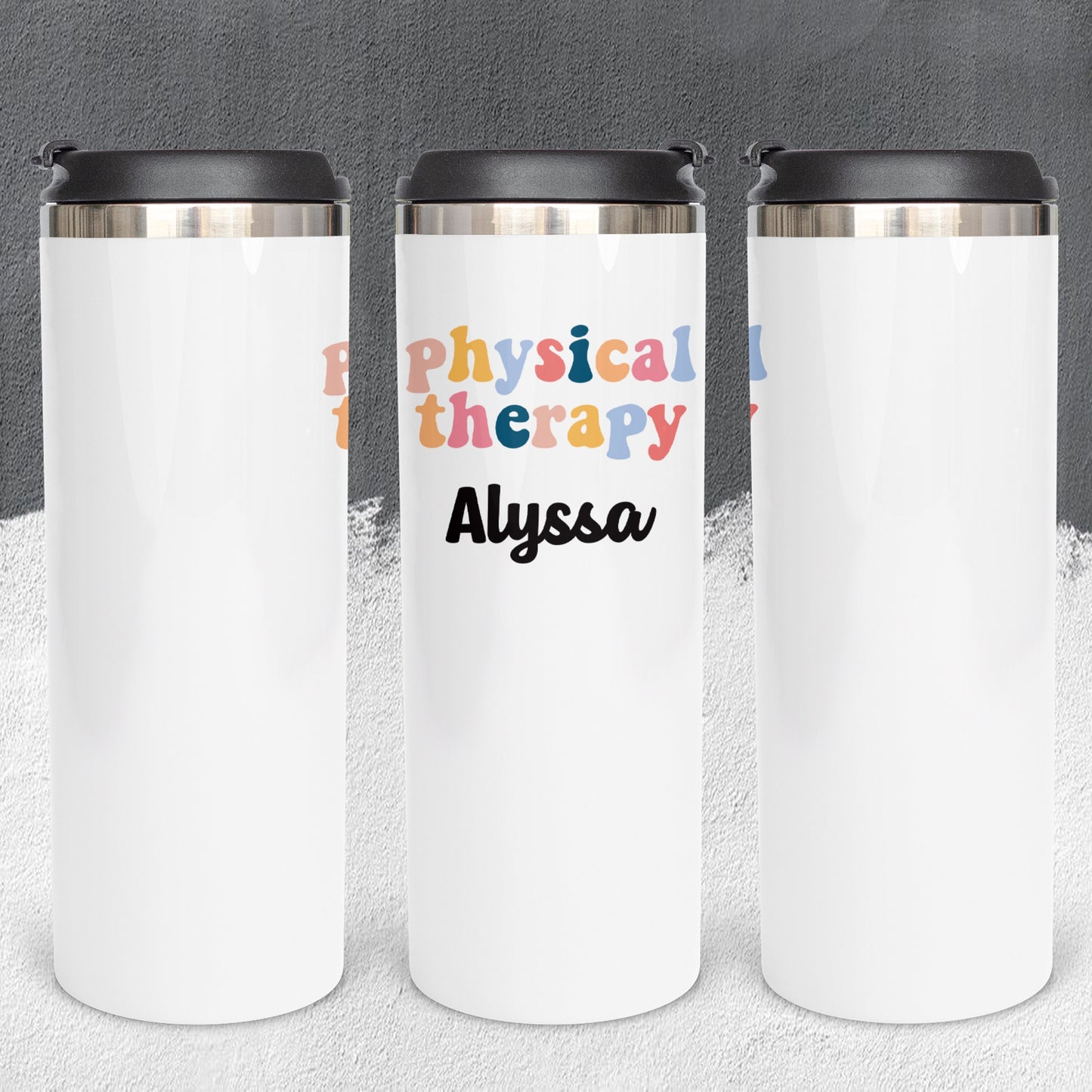 Personalized Physical Therapist Tumbler - Sublimated