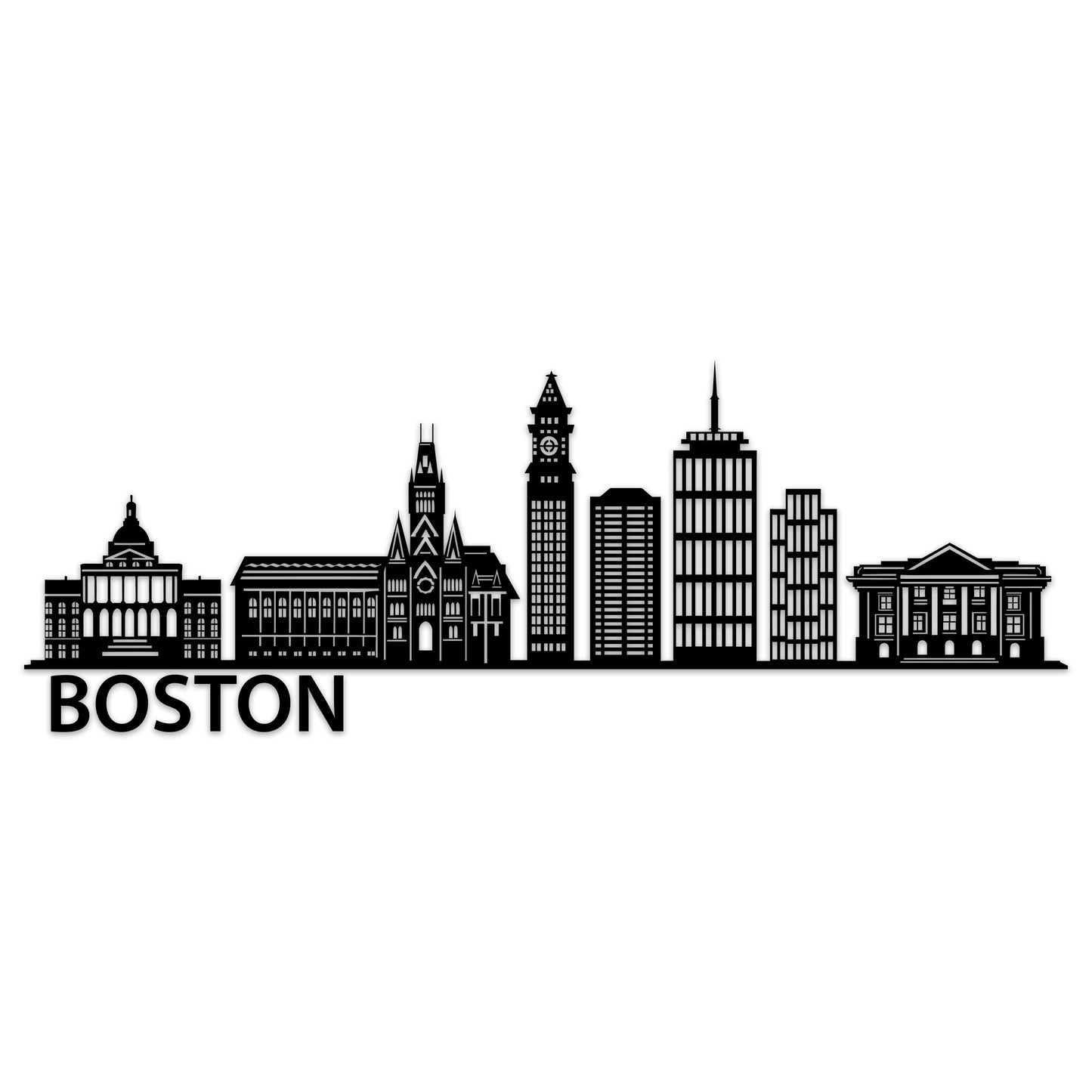 Boston City Skyline