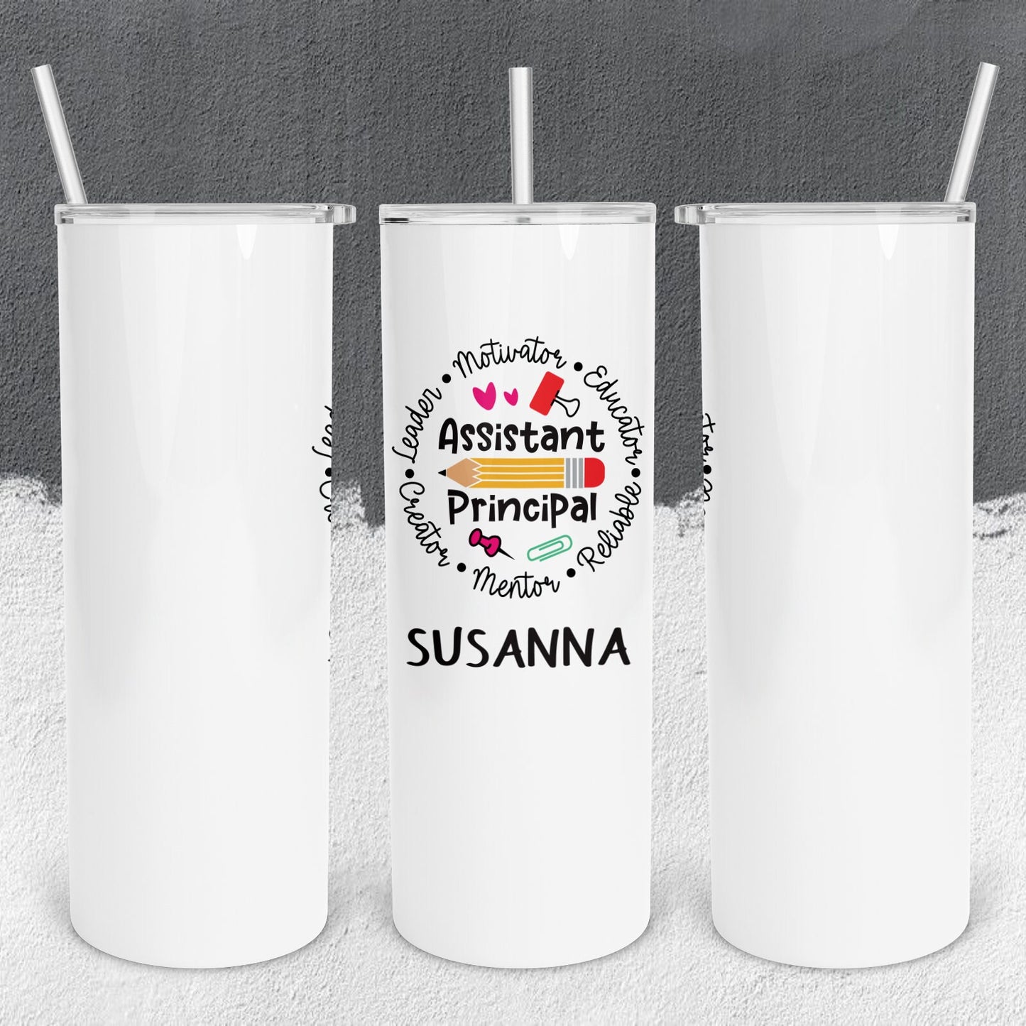 Personalized Assistant Principal Characteristics Tumbler - Sublimated