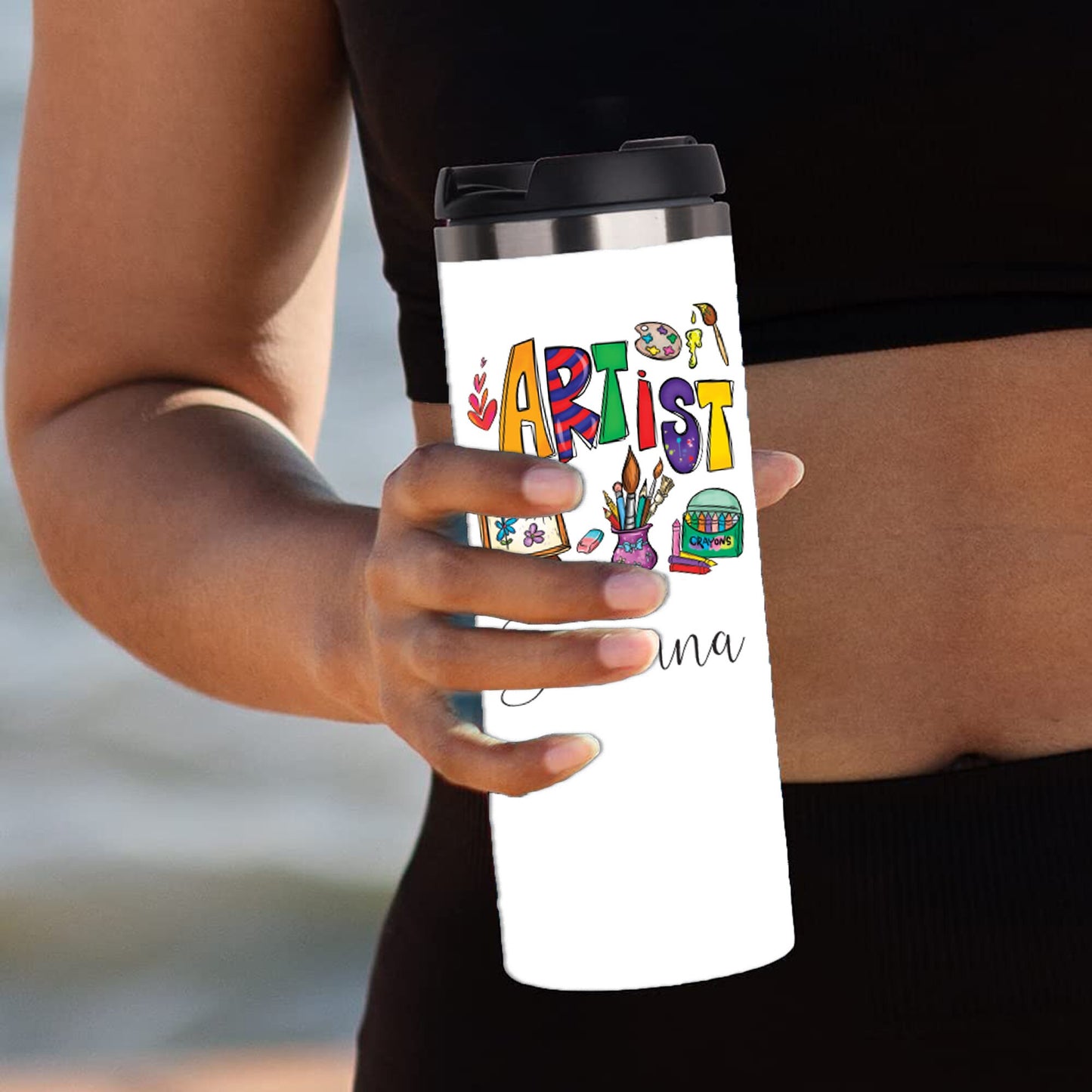 Personalized Artist Tumbler - Sublimated