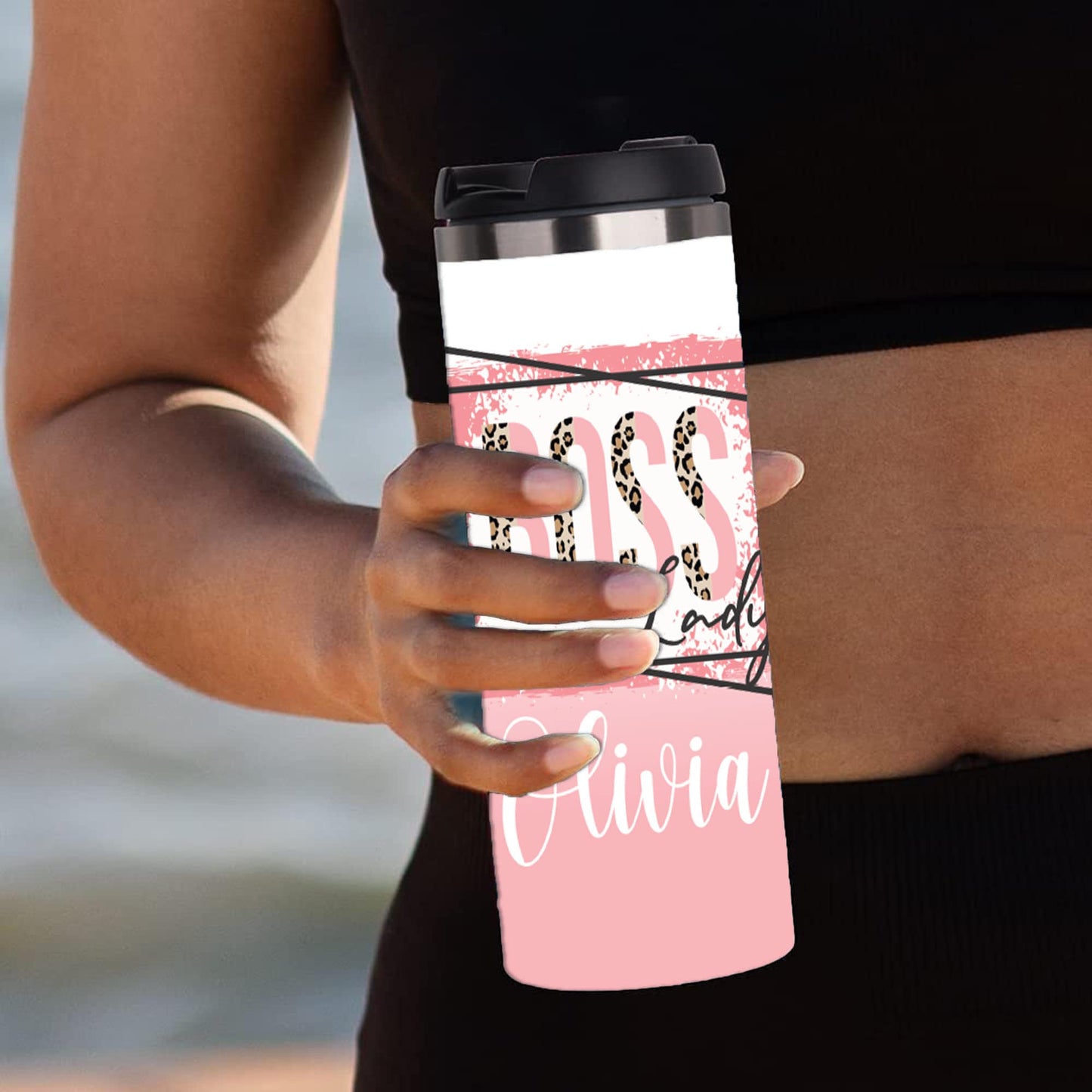 Personalized Boss Babe Tumbler - Sublimated