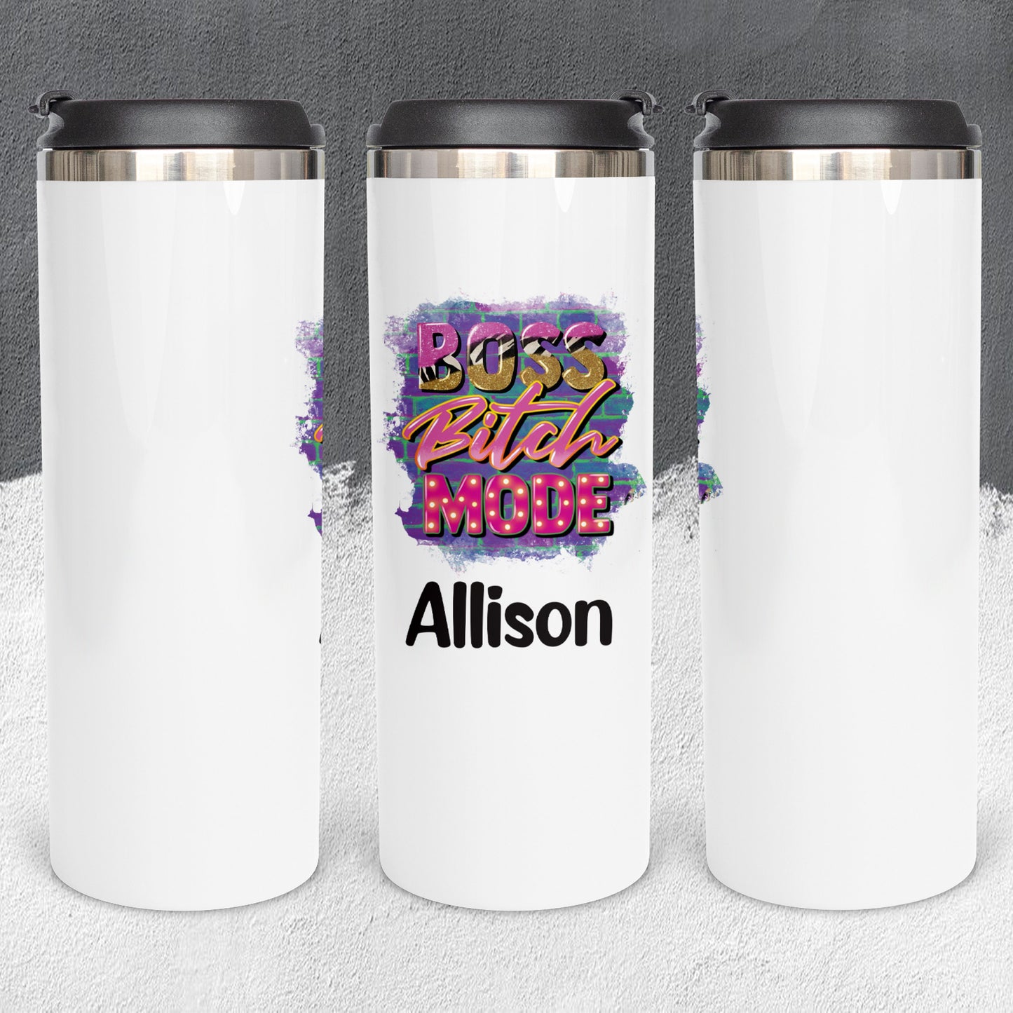 Personalized Boss B*tch Mode Tumbler - Sublimated