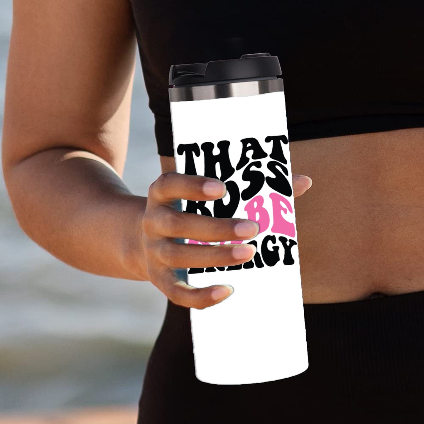 Personalized That Boss Babe Energy Tumbler - Sublimated