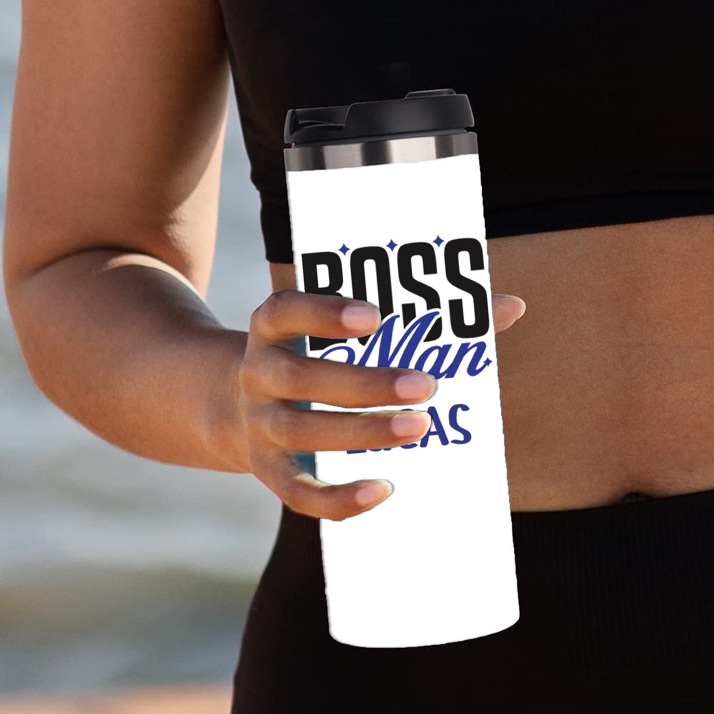 Personalized Boss Man Tumbler - Sublimated