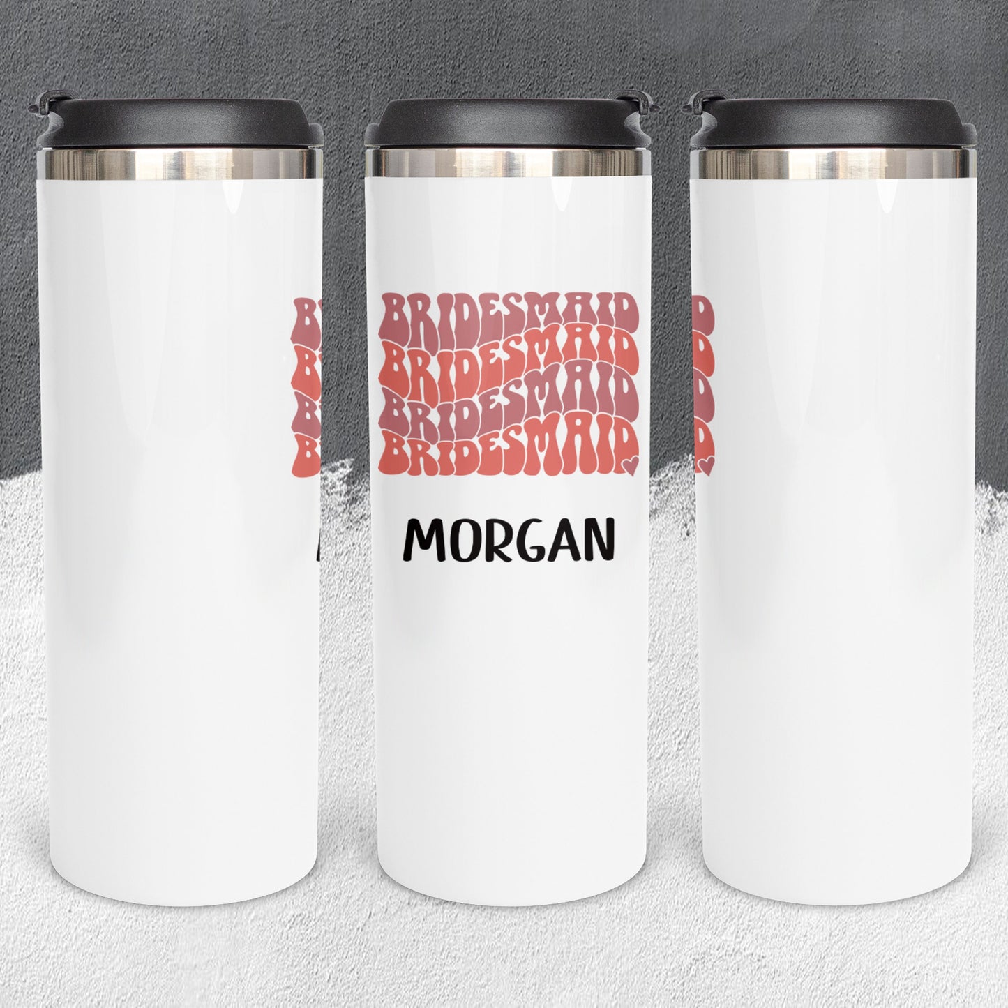 Personalized Bridesmaid Tumbler - Sublimated