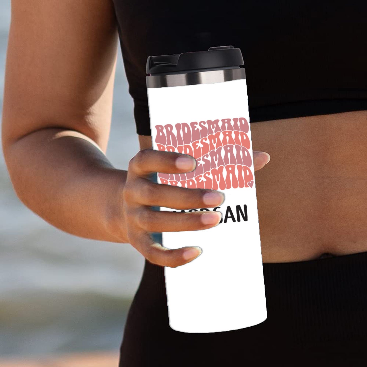 Personalized Bridesmaid Tumbler - Sublimated