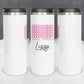 Personalized Stronger Than Cancer Stacked Effect Tumbler - Sublimated