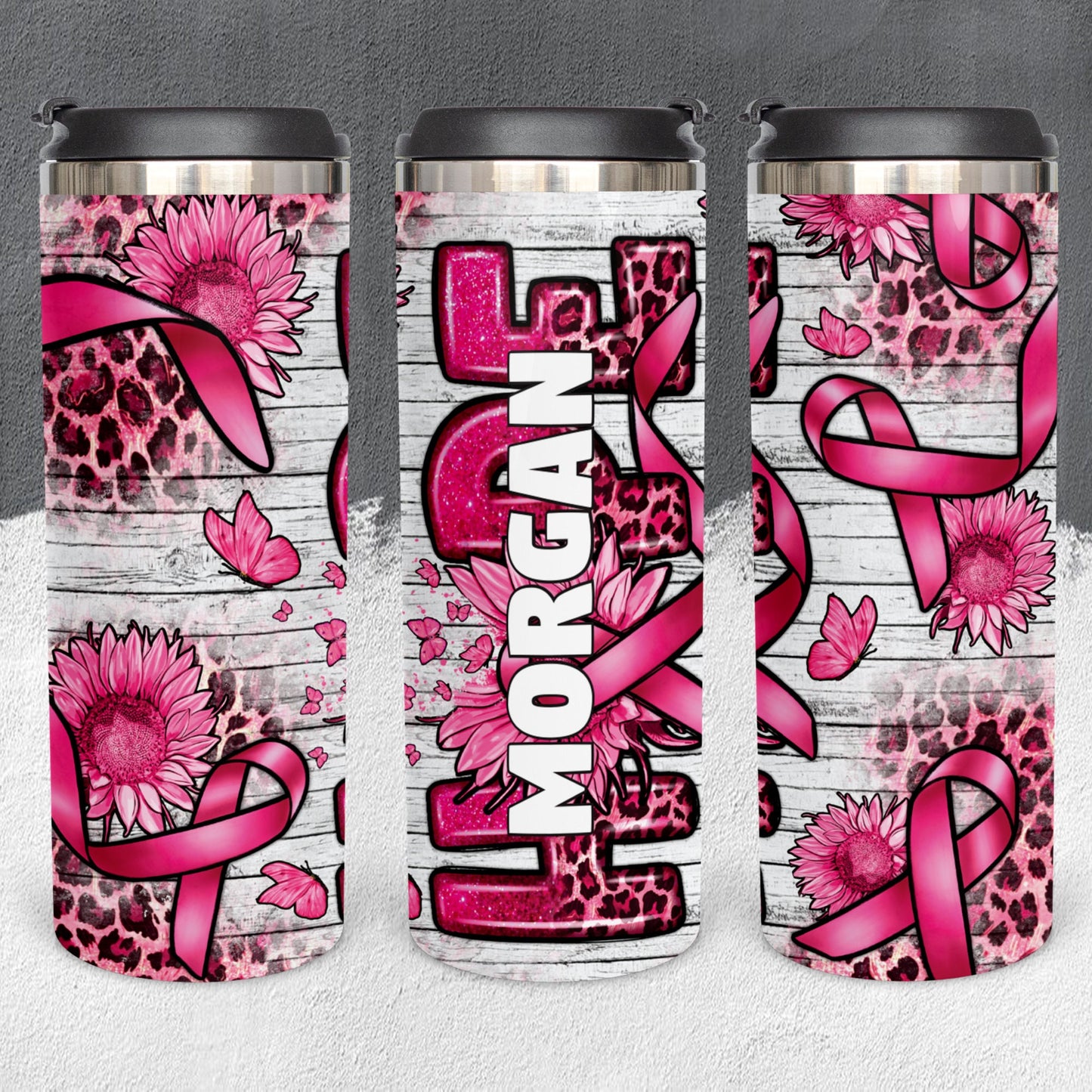 Personalized Cancer Hope Full Wrap Tumbler - Sublimated