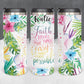 Personalized Cross Faith Does Not Make Things Easy It Makes Them Possible Tumbler - Sublimated