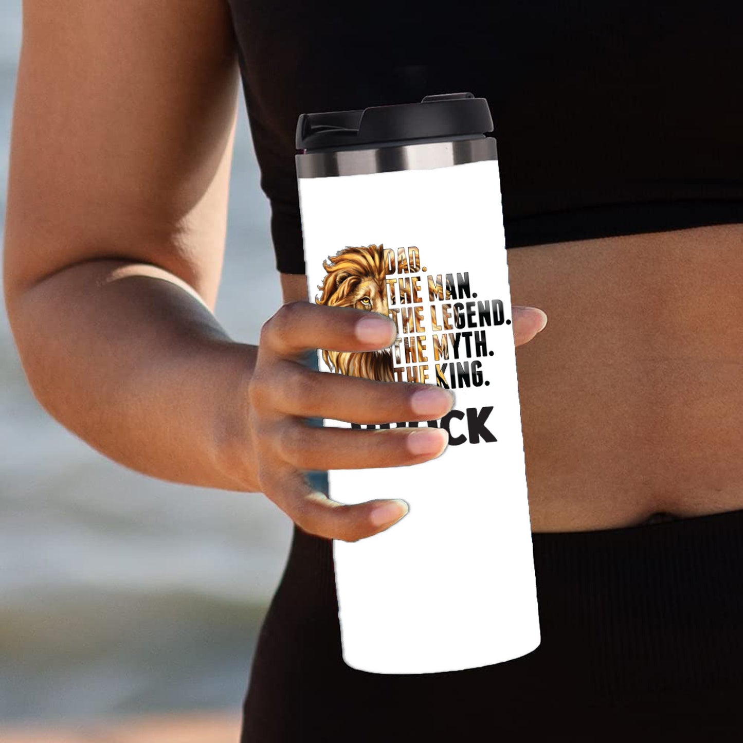 Personalized The Man, The Myth, The Legend Lion Tumbler - Sublimated