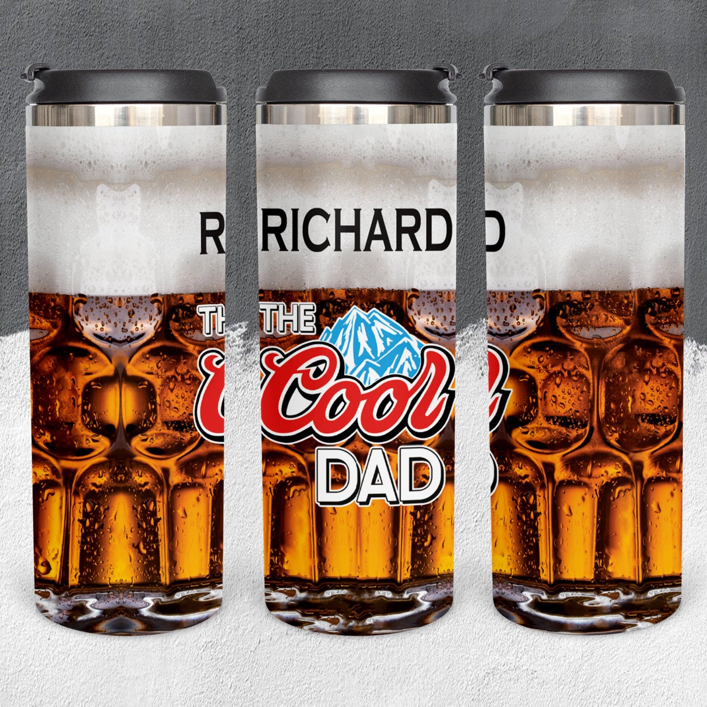 Personalized Dad Beer Tumbler - Sublimated