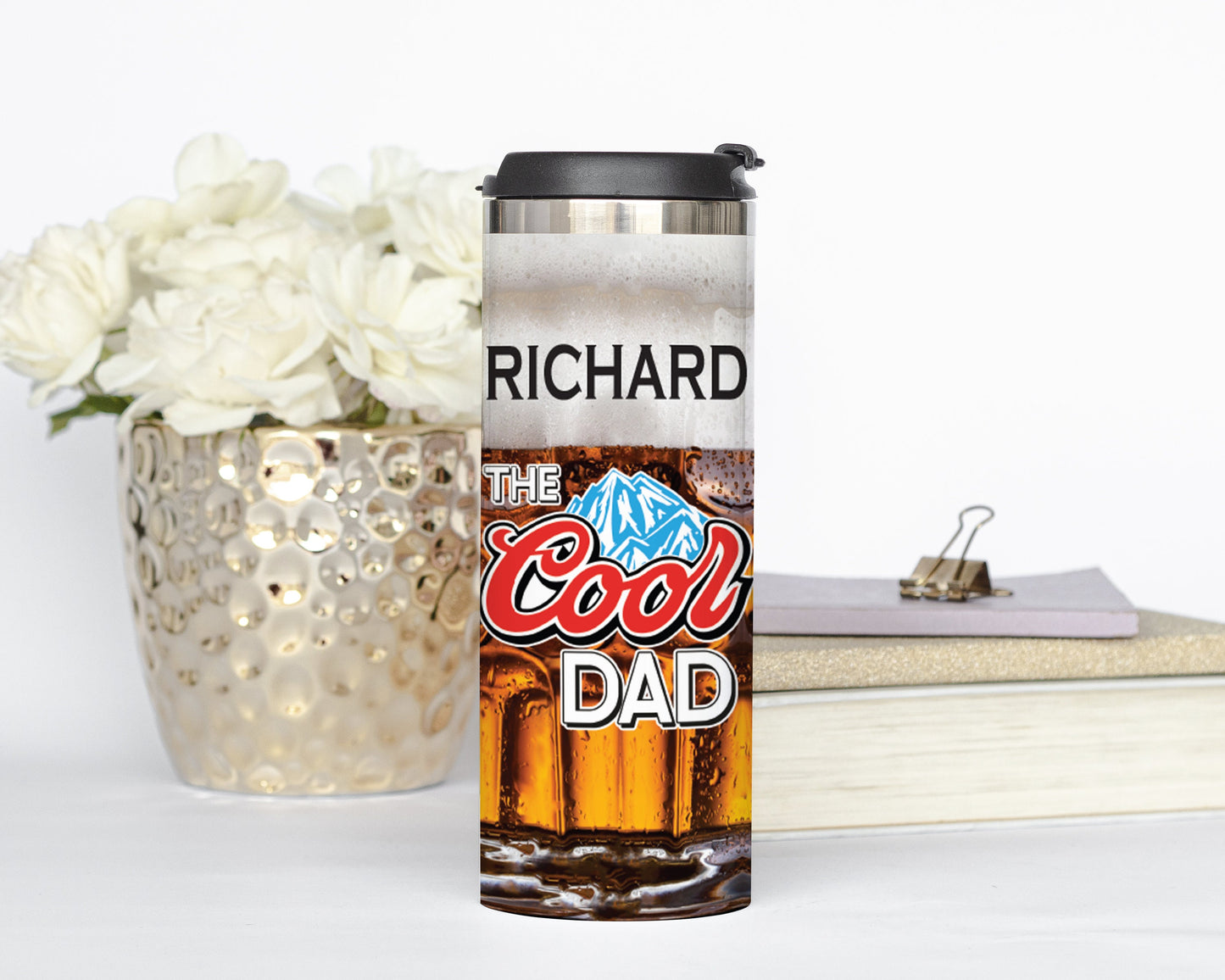 Personalized Dad Beer Tumbler - Sublimated