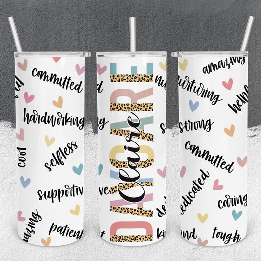 Personalized Daycare Characteristics Tumbler - Sublimated