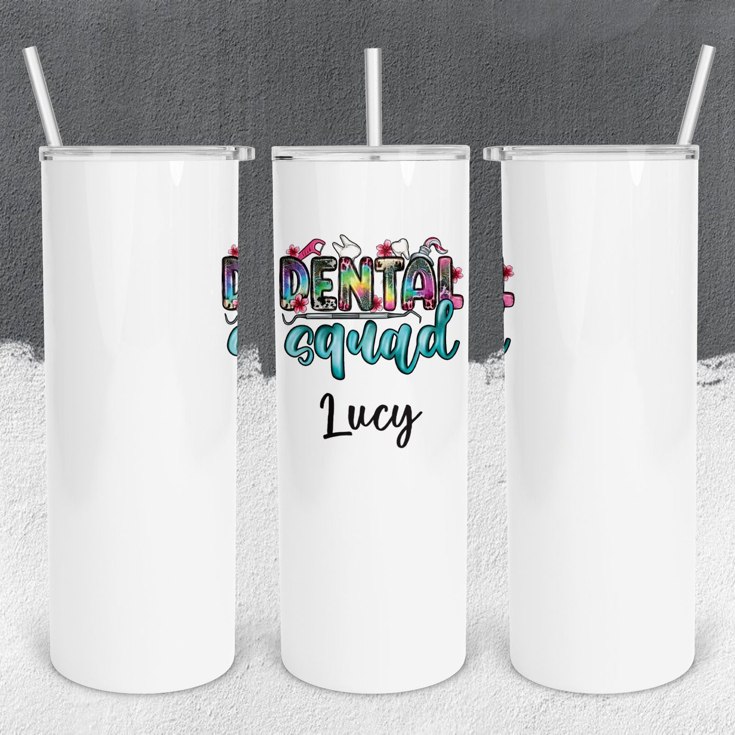 Personalized Dental Squad Tumbler - Sublimated