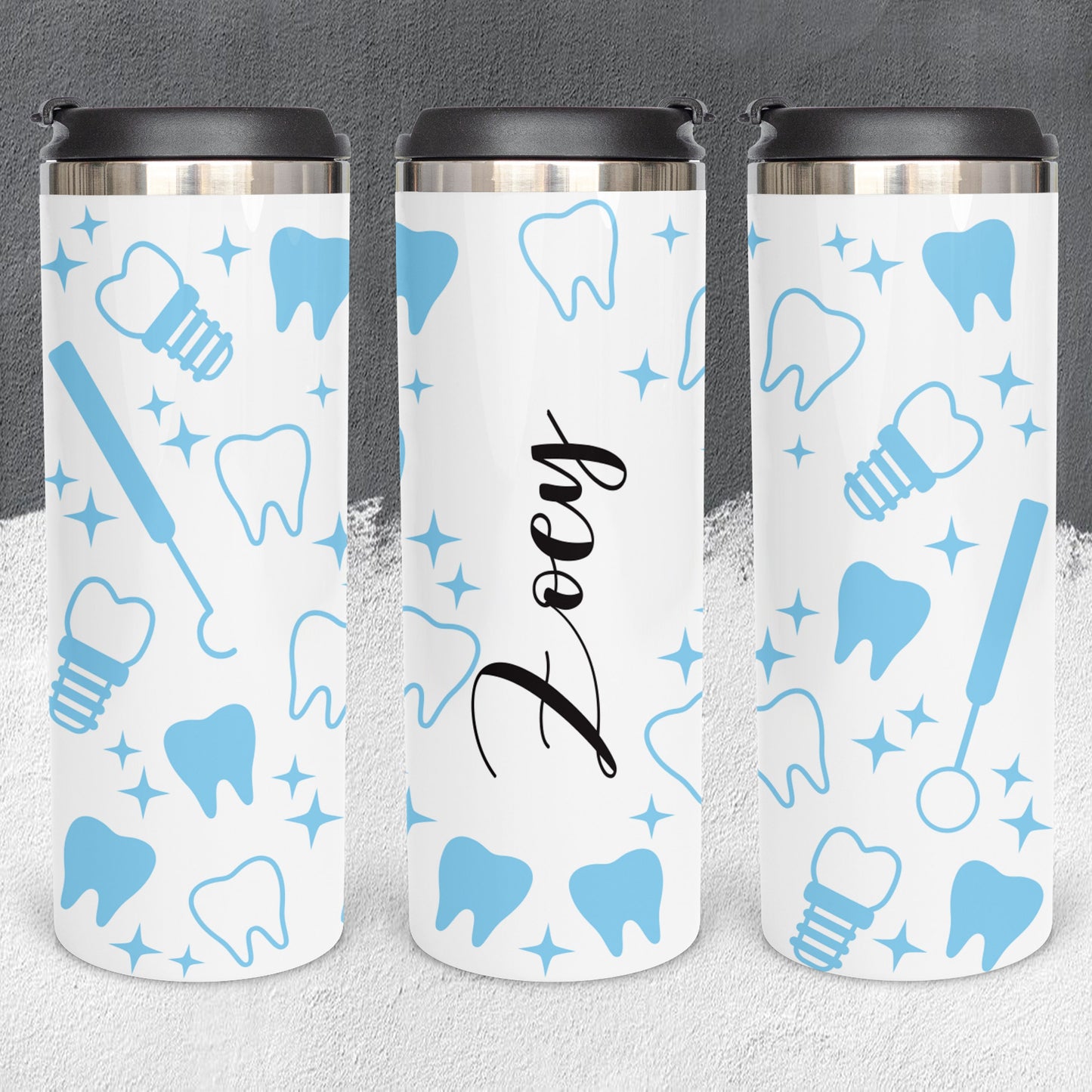 Personalized Orthodontist Full Color Wrap Tumbler - Sublimated