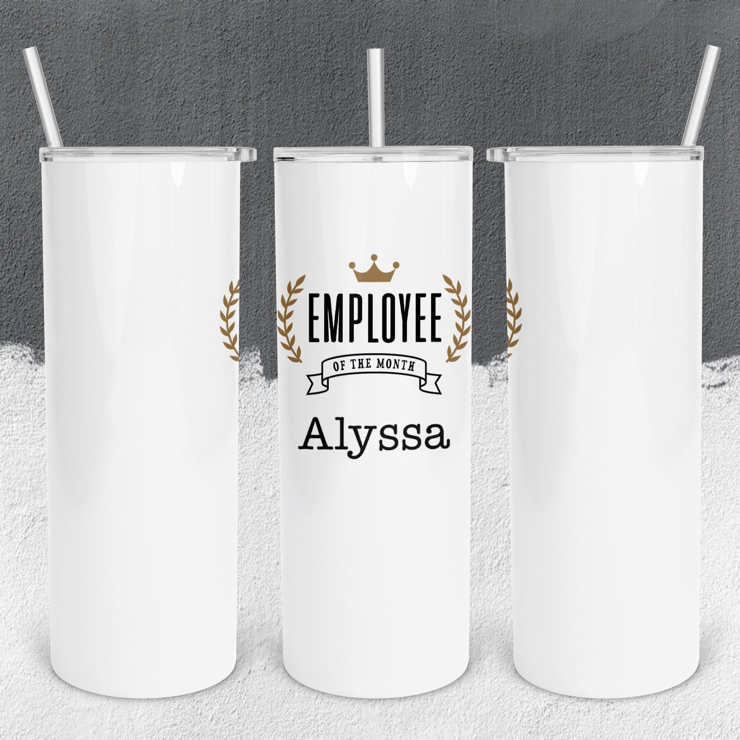 Personalized Employee of the Month Tumbler - Sublimated