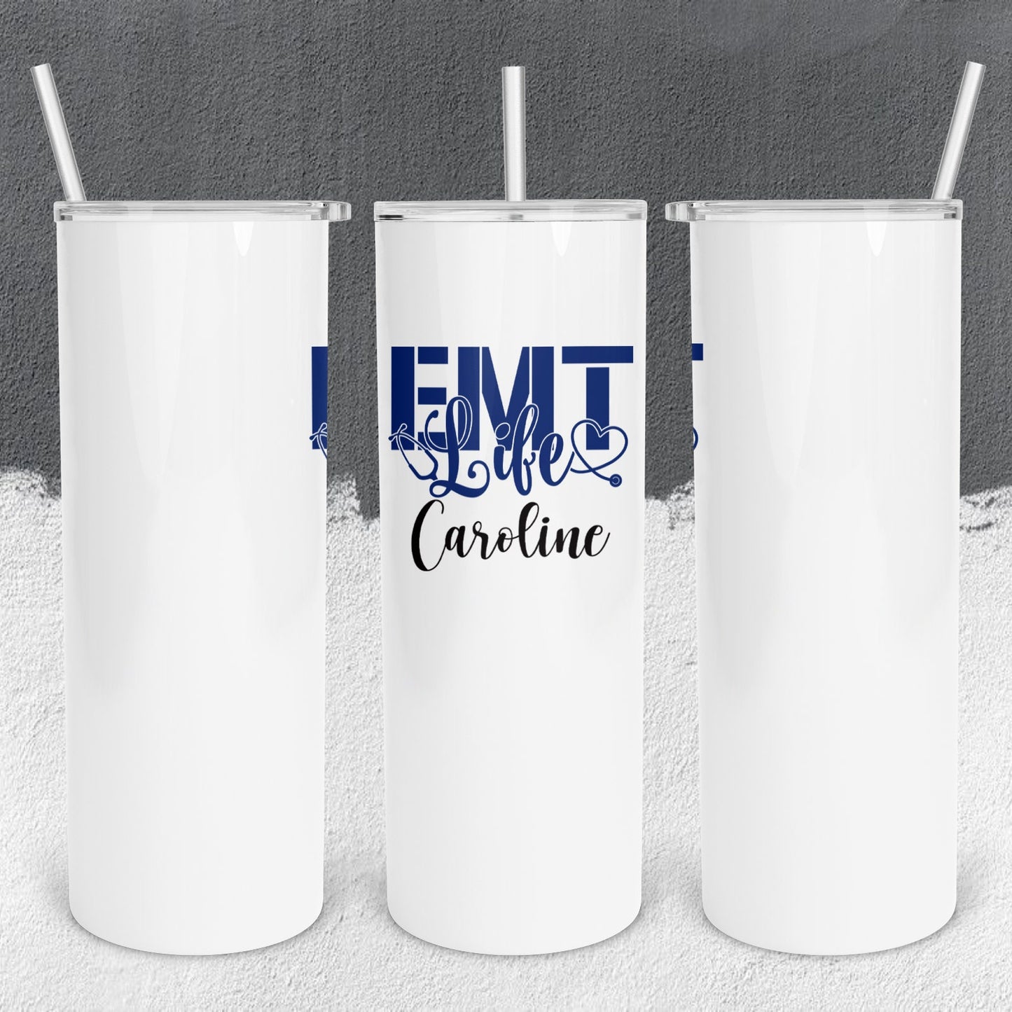 Personalized EMT Life Tumbler - Sublimated