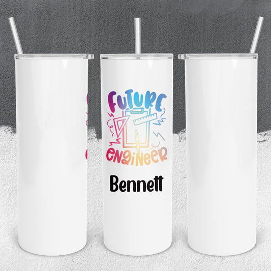 Personalized Future Engineer Tumbler - Sublimated