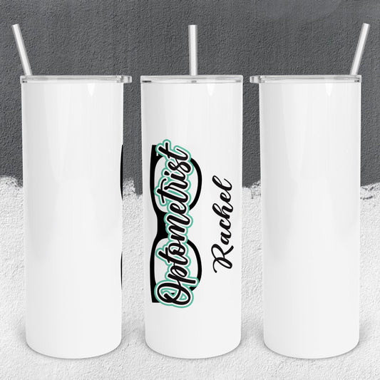 Personalized Optometrist Glasses Tumbler - Sublimated