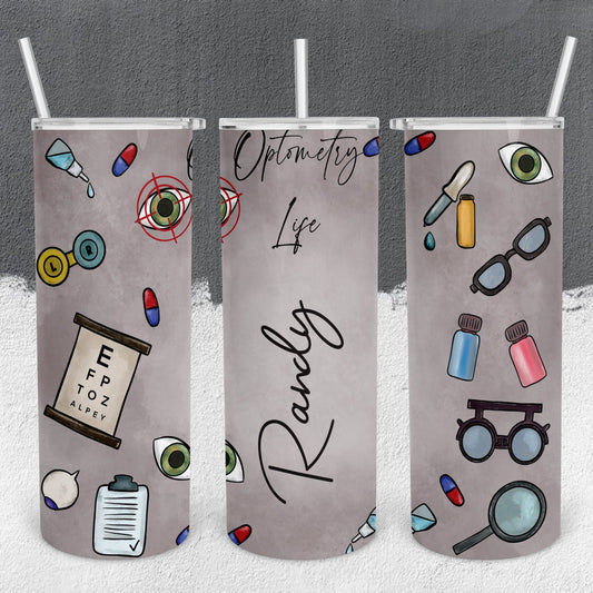 Personalized Optometrist Tools Tumbler - Sublimated