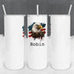 Personalized American Flag with Eagle Tumbler - Sublimated