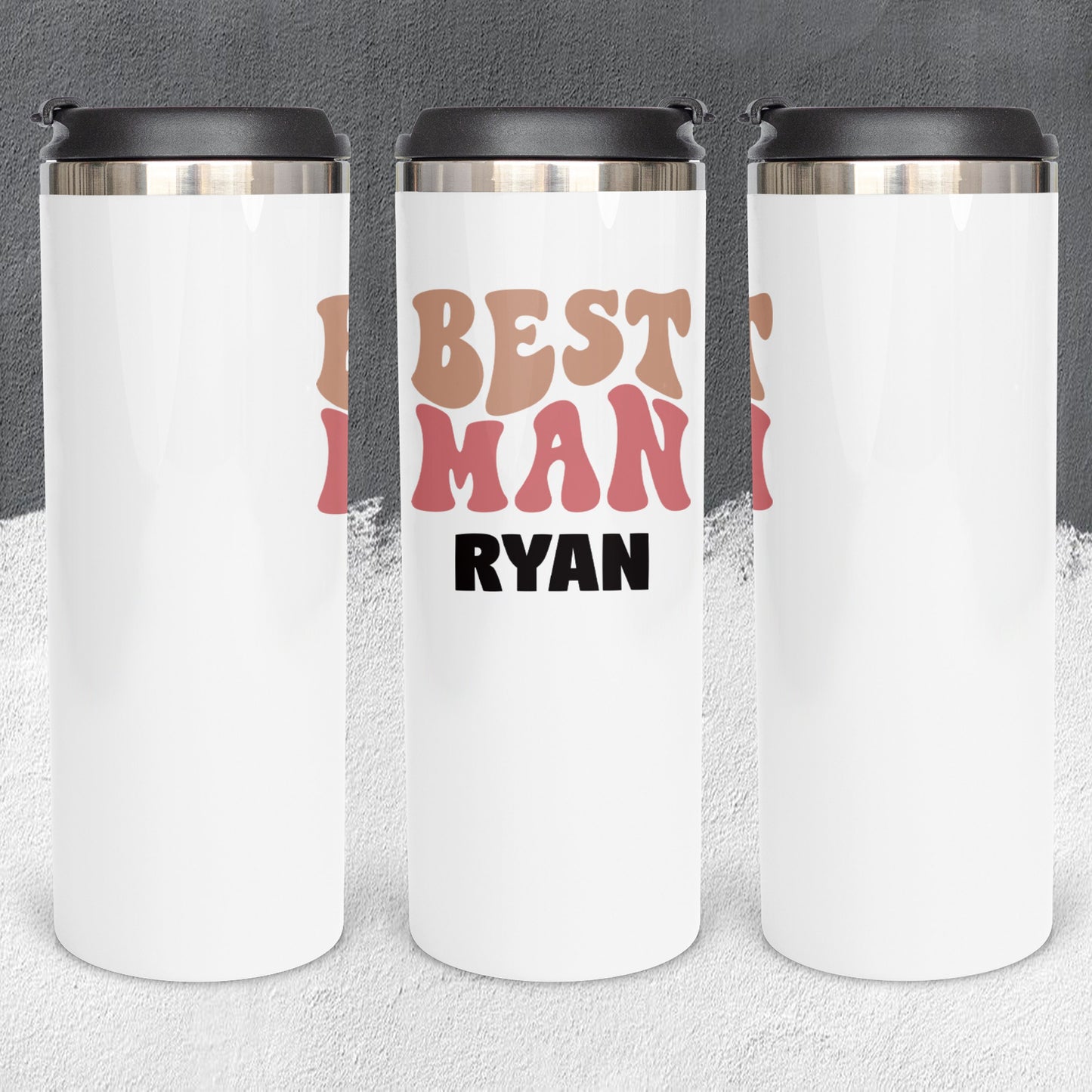 Personalized Best Man Tumbler - Sublimated