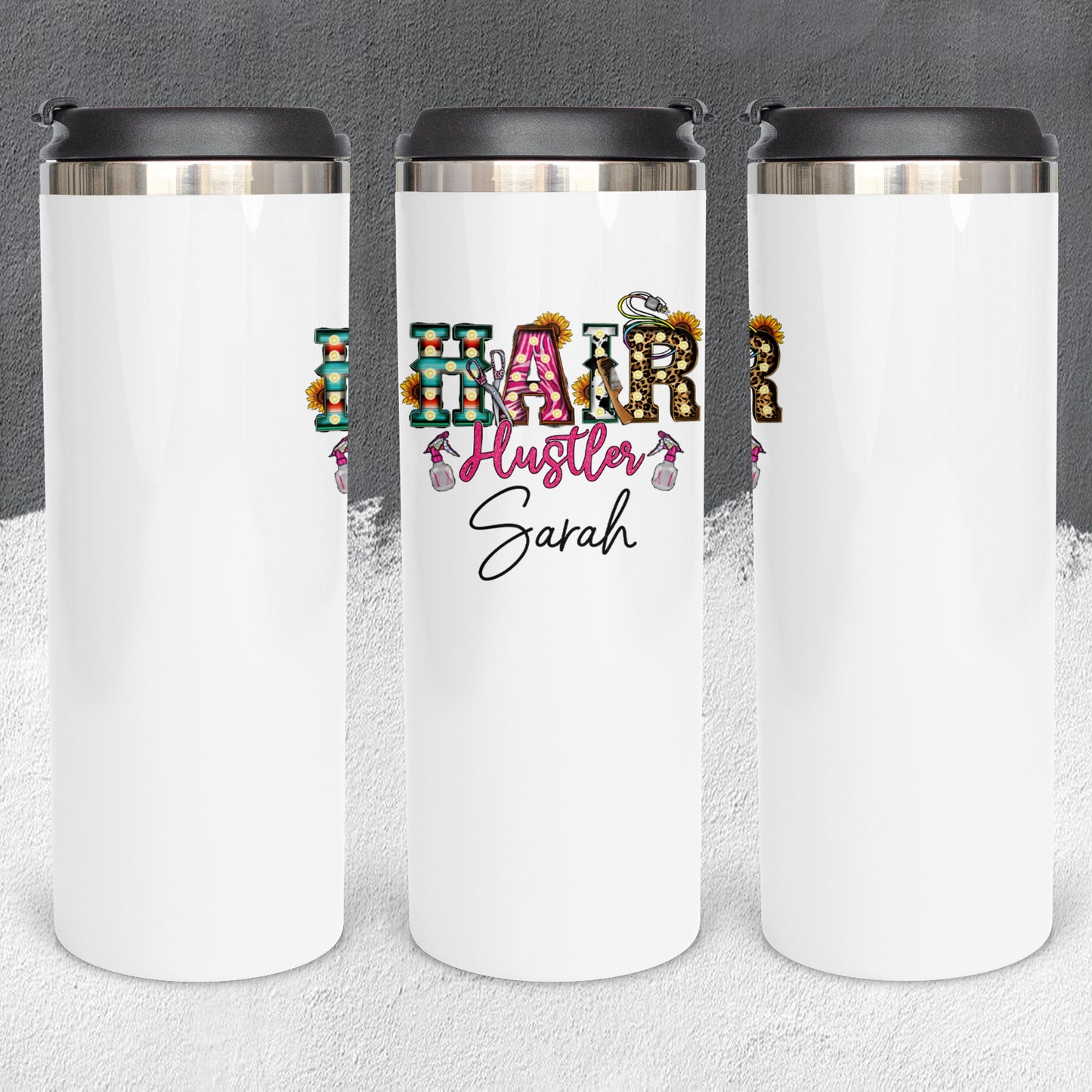 Personalized Hair Hustler Tumbler - Sublimated