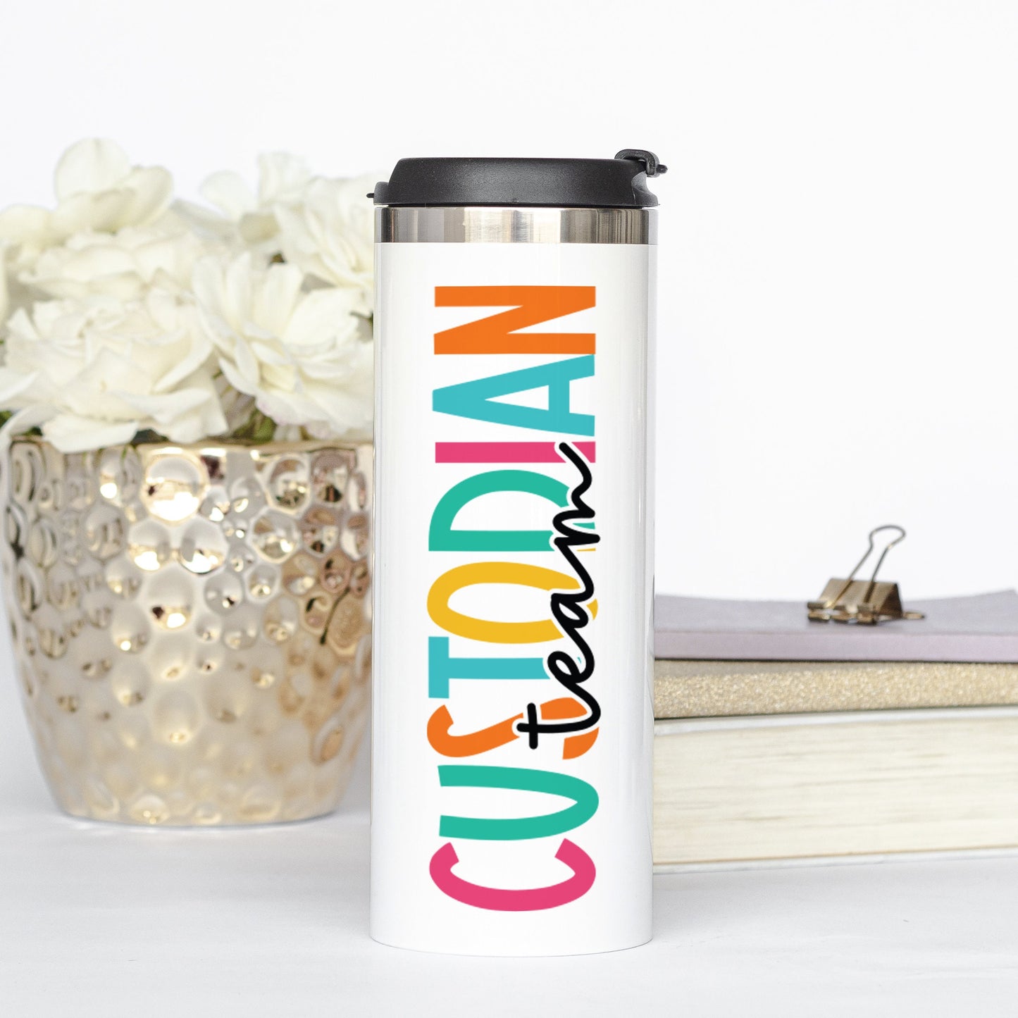 Personalized Custodian Team Tumbler - Sublimated