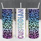 Personalized Custodian Cheetah Print Tumbler - Sublimated