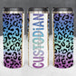 Personalized Custodian Cheetah Print Tumbler - Sublimated
