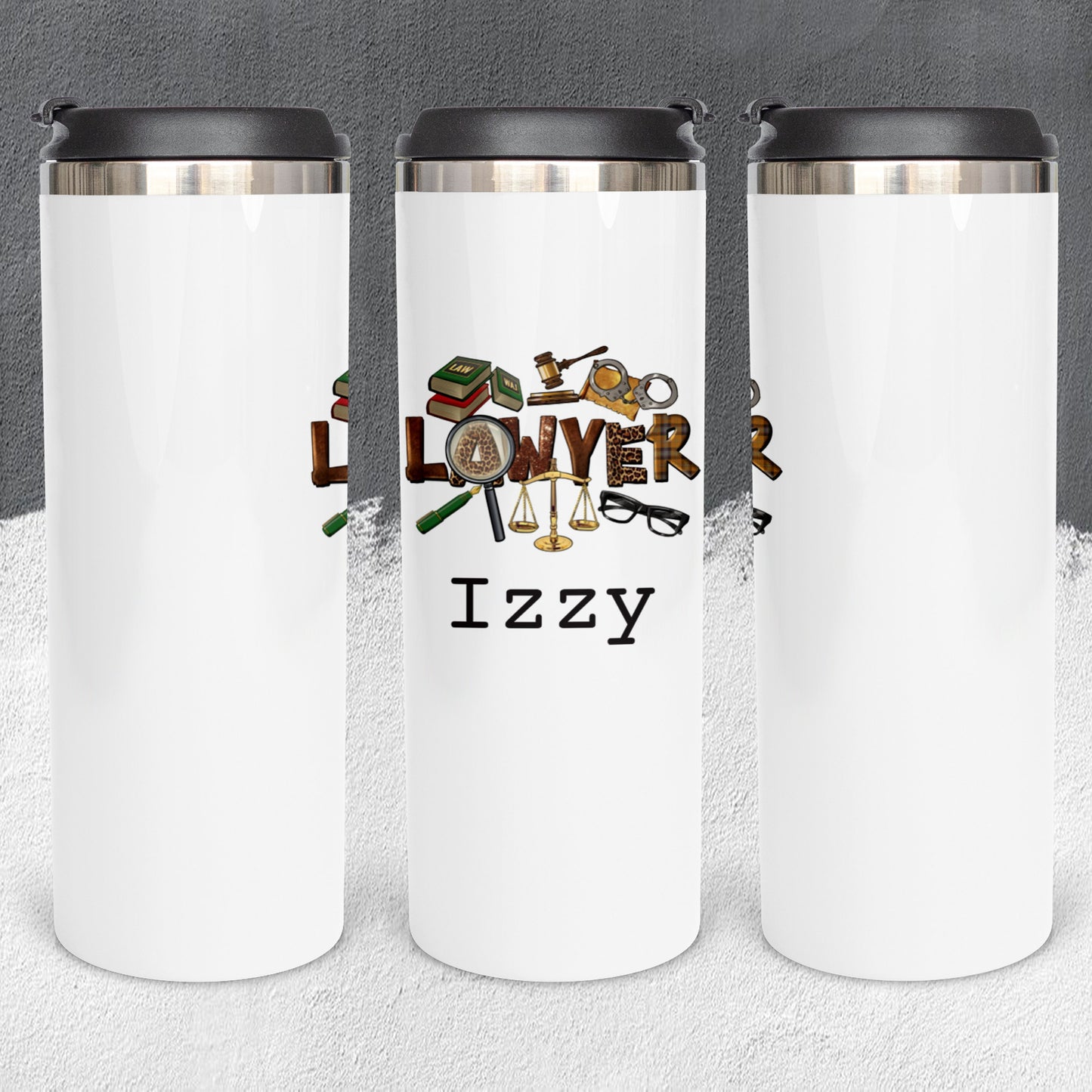 Personalized Lawyer Tumbler - Sublimated