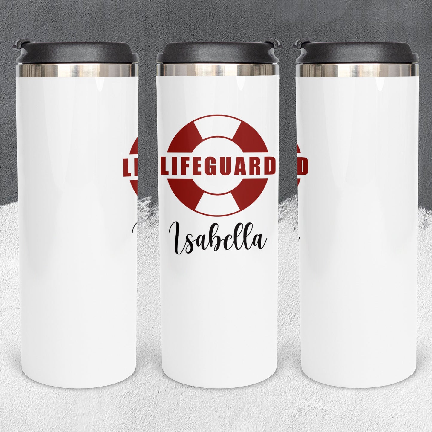 Personalized Lifeguard Lifebuoy Tumbler - Sublimated