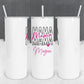 Personalized Mama Stacked Effect Tumbler - Sublimated